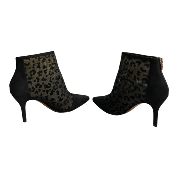 J. Renee Womens Sosian Black Mesh/Suede Heels Shoes 10 Medium - Picture 5 of 9